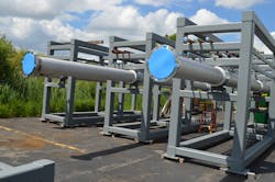 Stainless steel piping ready to ship to the work site. Stainless steel piping ready to ship to the work site.