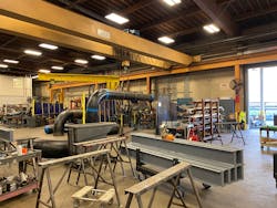 Part of the fab shop at MacDonald-Miller. Part of the fab shop at MacDonald-Miller.