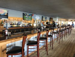 The newly remodeled Widow’s Den, a Key West-style outdoor bar on the bottom floor of the Widow Fletcher’s Restaurant in New Port Richey, Florida. The newly remodeled Widow’s Den, a Key West-style outdoor bar on the bottom floor of the Widow Fletcher’s Restaurant in New Port Richey, Florida.