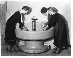 One of the first Washfountains in use. One of the first Washfountains in use.