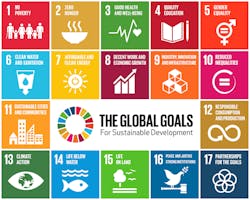 These sustainable development goals were established in 2015 by the United Nations. These sustainable development goals were established in 2015 by the United Nations.