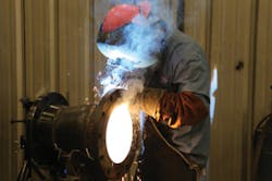 A TD worker at the Dallas prefab facility. A TD worker at the Dallas prefab facility.