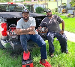 Omar Harris (left), Drain Cleaning Specialist Omar Harris (left), Drain Cleaning Specialist