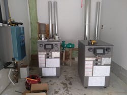 Neotherm boilers powered the snowmelt system. Neotherm boilers powered the snowmelt system.