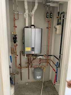 Another of the I-Series units plumbed in a similar configuration with different piping. Another of the I-Series units plumbed in a similar configuration with different piping.