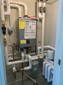 One of the I-Series units installed.