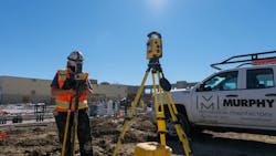 Sarah Harkssen (Plumbing Apprentice) out logging numbers at the job site. Sarah Harkssen (Plumbing Apprentice) out logging numbers at the job site.