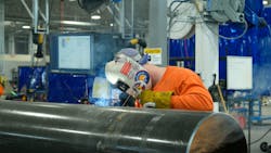 Zach Jordan (Pipefitter Apprentice). Prefabrication is helping Murphy Co. maximize productivity while improving safety. Zach Jordan (Pipefitter Apprentice). Prefabrication is helping Murphy Co. maximize productivity while improving safety.