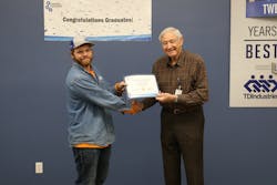 Colton Findlay (left), Plumbing Foreman Colton Findlay (left), Plumbing Foreman