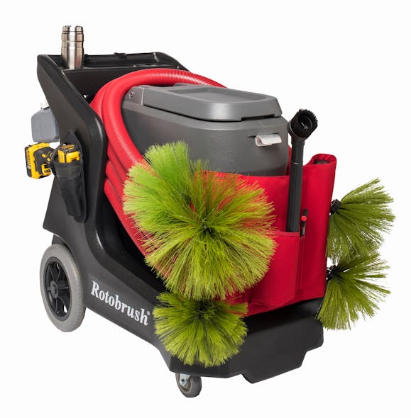 Rotobrush&rsquo;s BrushBeast has a 90 percent increase in vacuum power and can remove the heaviest buildup with ductwork.