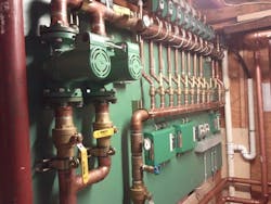 Taco circulators and tekmar controls feature in most of the mechanical rooms ACS builds. Taco circulators and tekmar controls feature in most of the mechanical rooms ACS builds.