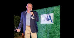 Greg Johnson, President at United Valve, speaks after receiving the Person of the Year Award. Greg Johnson, President at United Valve, speaks after receiving the Person of the Year Award.