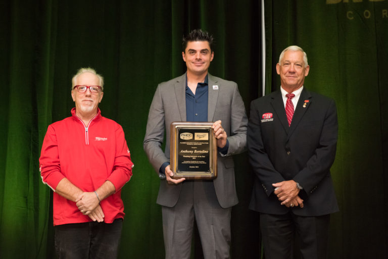 Anthony Bertolino accepts his award.