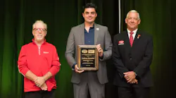 Anthony Bertolino accepts his award.