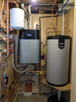 The mechanical room (or more appropriately, the mechanical closet). The mechanical room (or more appropriately, the mechanical closet).