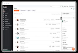 The Thryv dashboard. The Thryv dashboard.