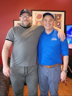 Army Veteran Shaun Garry received a new HVAC system from ARS/Rescue Rooter Illinois on November 11. Army Veteran Shaun Garry received a new HVAC system from ARS/Rescue Rooter Illinois on November 11.