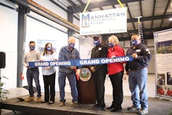 A ribbon cutting ceremony for Manhattan Mechanical's East Chicago facility. A ribbon cutting ceremony for Manhattan Mechanical's East Chicago facility.