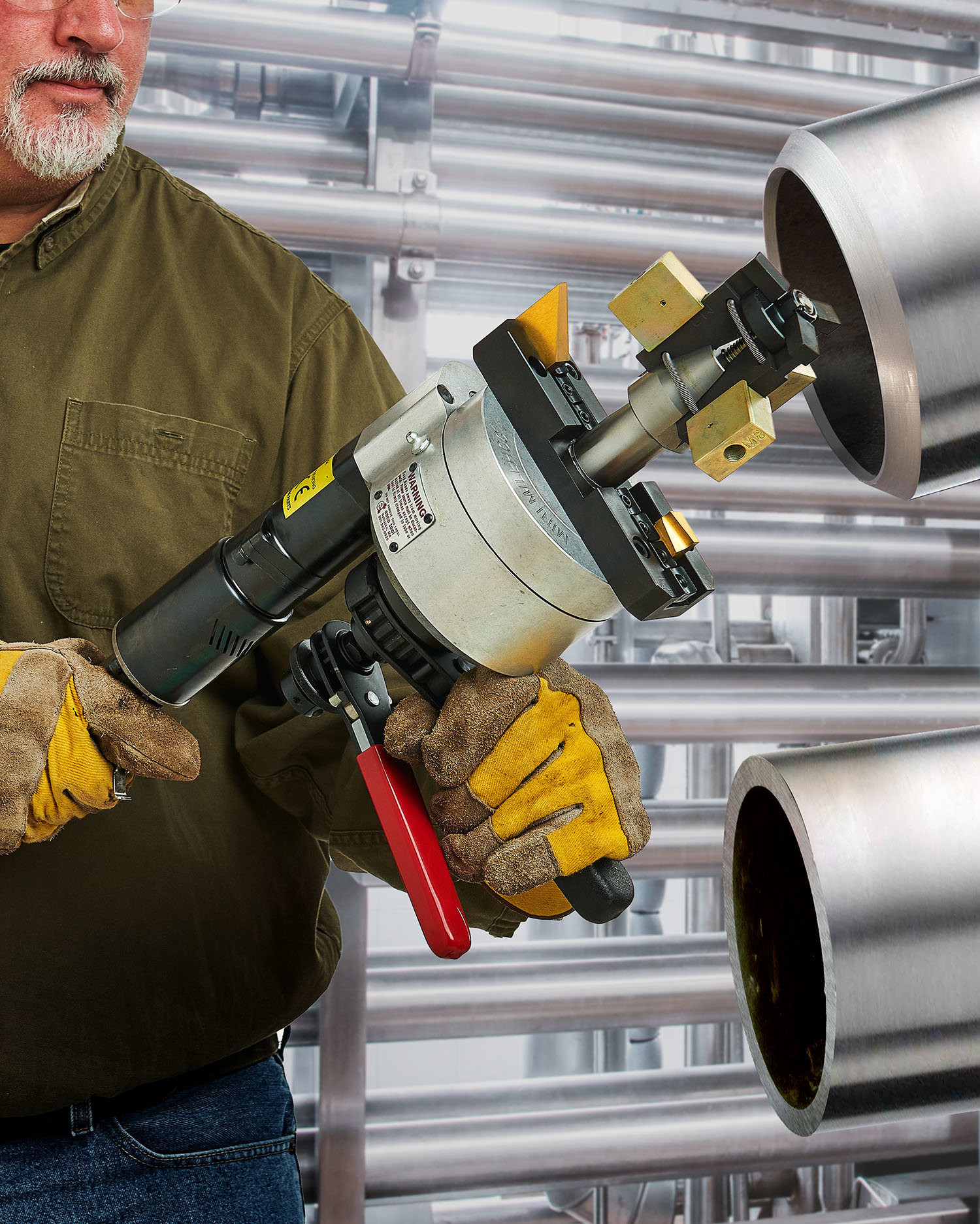 MINI-MILLHOG PIPE BEVELING TOOL