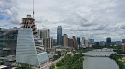 Block 185, still under construction, is attempting to achieve a LEED Gold Rating under LEED v4 for BD+C: Core and Shell. Block 185, still under construction, is attempting to achieve a LEED Gold Rating under LEED v4 for BD+C: Core and Shell.