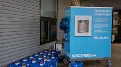 The Water Box, a commercial filtered water dispenser from Elkay. The Water Box, a commercial filtered water dispenser from Elkay.