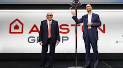 Ariston Group Executive Chairman and former Minister of Executive Chairman, Paolo Merloni (right). ring the bell as it announced it launched an initial public offering. Ariston Group Executive Chairman and former Minister of Executive Chairman, Paolo Merloni (right). ring the bell as it announced it launched an initial public offering.