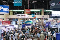 Attendees walking the gigantic show floor at AHR Expo 2020. Attendees walking the gigantic show floor at AHR Expo 2020.