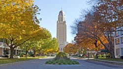 The Nebraska State Capitol Building in downtown Lincoln. The Nebraska State Capitol Building in downtown Lincoln.
