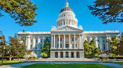 The California state capitol building in Sacramento. The California state capitol building in Sacramento.