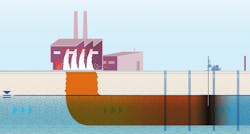 Figure depicting an in situ CAC PRB preventing migration of PFAS to sensitive receptors. Figure depicting an in situ CAC PRB preventing migration of PFAS to sensitive receptors.