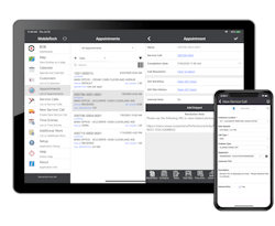 The MobileTech dashboard. The MobileTech dashboard.