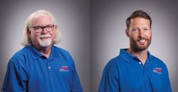 John Farrell (L.) and Bobby Zitzka. John Farrell (L.) and Bobby Zitzka.