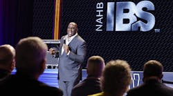 NBA legend Magic Johnson delivers the keynote speech at the 2022 International Builders&apos; Show.