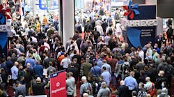 Crowds on the first day of AHR Expo 2022 in Las Vegas.
