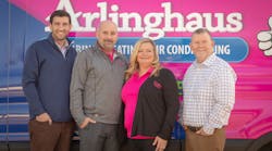 From left to right: Richard Lewis (CEO - Redwood), Brian Arlinghaus (President - Arlinghaus), Heather Arlinghaus (General Manager - Arlinghaus), John Conway (COO - Redwood) From left to right: Richard Lewis (CEO - Redwood), Brian Arlinghaus (President - Arlinghaus), Heather Arlinghaus (General Manager - Arlinghaus), John Conway (COO - Redwood)