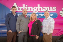 From left to right: Richard Lewis (CEO - Redwood), Brian Arlinghaus (President - Arlinghaus), Heather Arlinghaus (General Manager - Arlinghaus), John Conway (COO - Redwood) From left to right: Richard Lewis (CEO - Redwood), Brian Arlinghaus (President - Arlinghaus), Heather Arlinghaus (General Manager - Arlinghaus), John Conway (COO - Redwood)