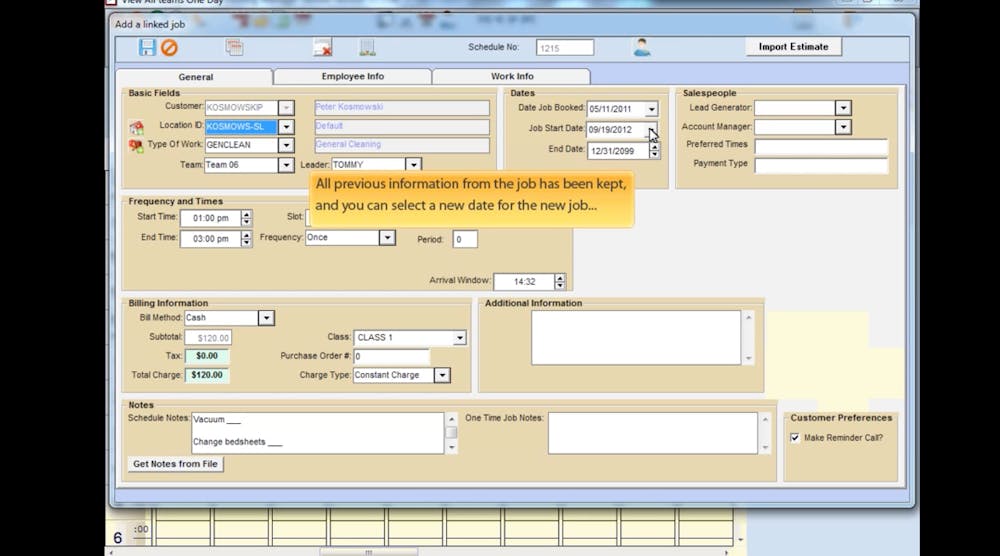 The job linking feature in Scheduling Manager Gemini.