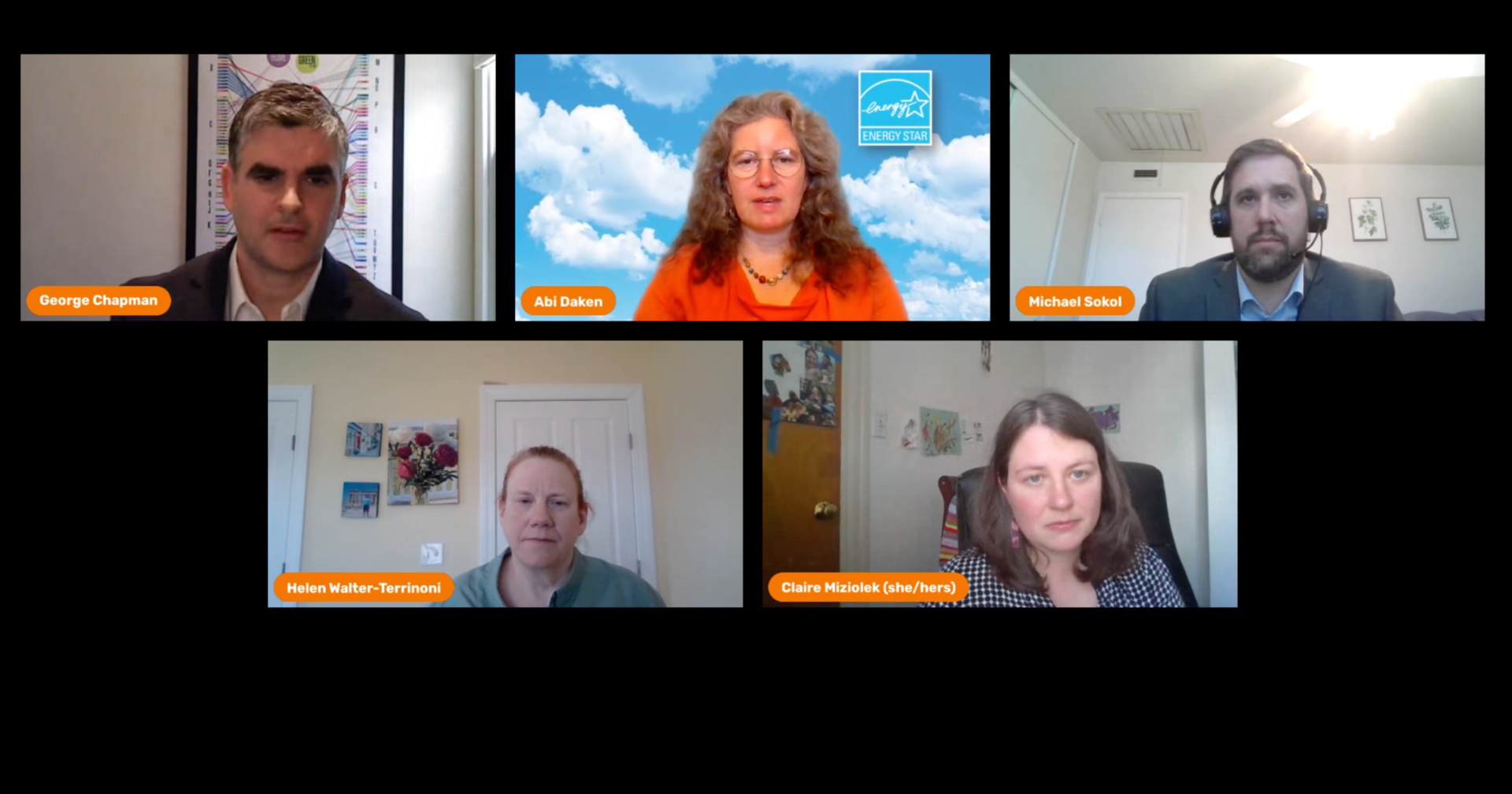 Video capture from the first day's plenary panel discussion.