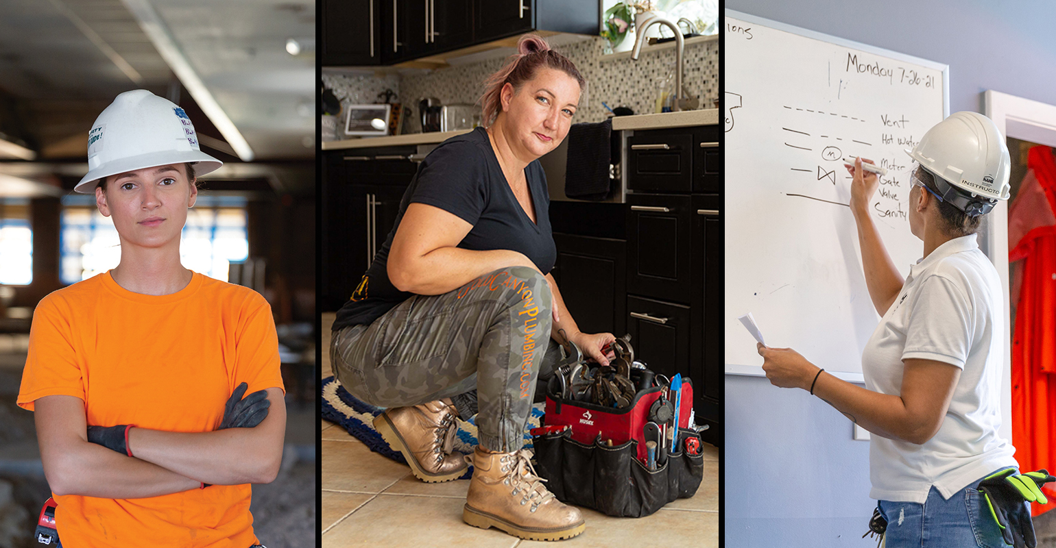 From left to right Anna Pearson, Kim Yeagley and Starr Delgado.