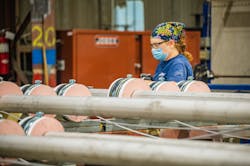 A McKinstry worker in the company's Seattle fabrication shop. A McKinstry worker in the company's Seattle fabrication shop.