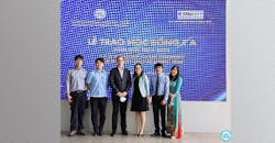 RectorSeal President, Don Sullivan with scholarship recipients. RectorSeal President, Don Sullivan with scholarship recipients.