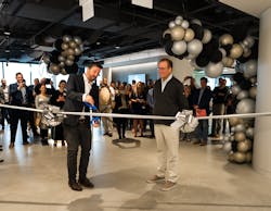 Sloan co-presidents and CEOs Graham Allen (left) and Kirk Allen (right) at the ribbon-cutting for the new offices. Sloan co-presidents and CEOs Graham Allen (left) and Kirk Allen (right) at the ribbon-cutting for the new offices.