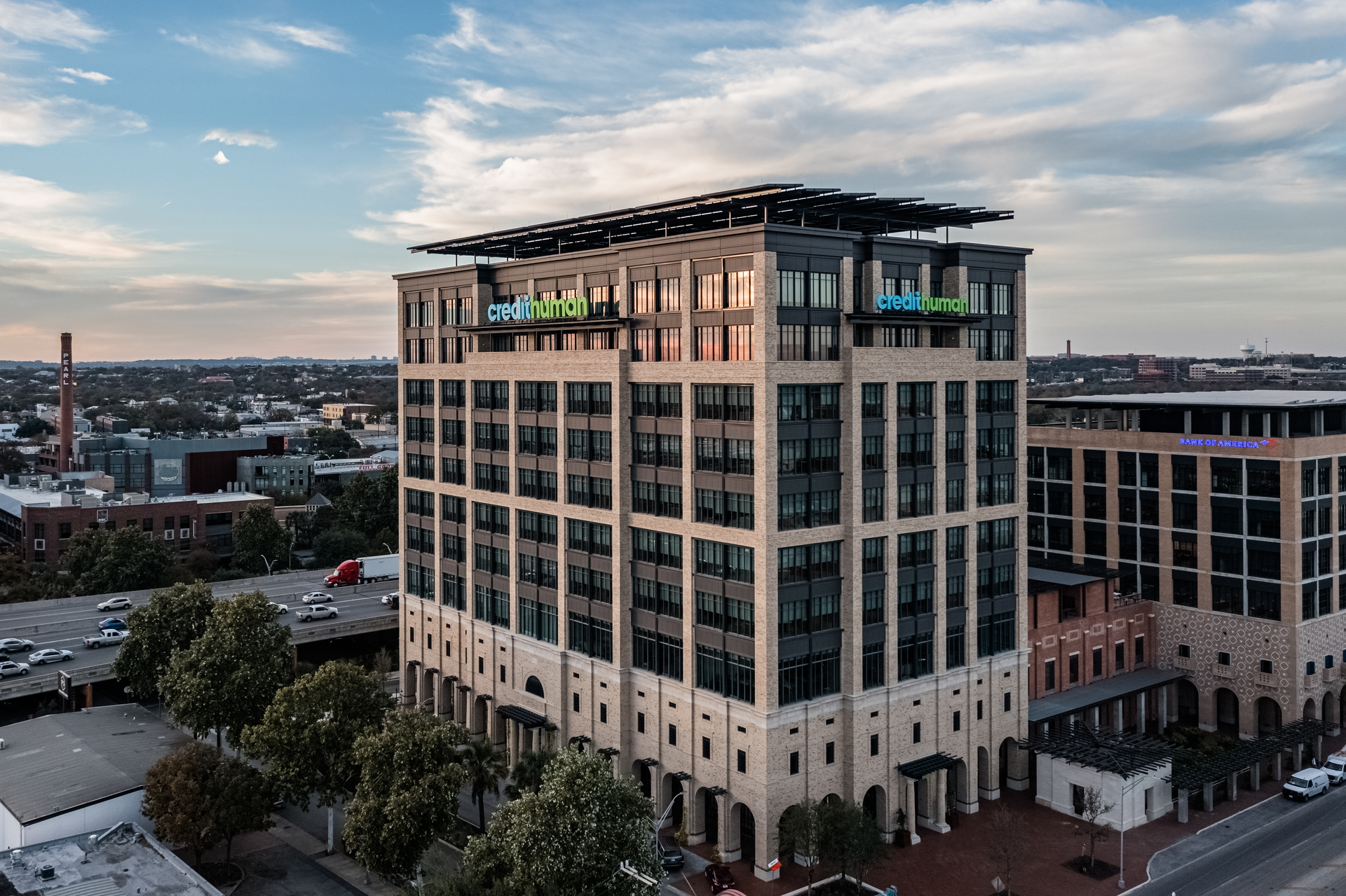 The new headquarters saw a 91 percent reduction in utilities and carbon emissions and an 85 percent reduction in water usage compared to the former Credit Human building.