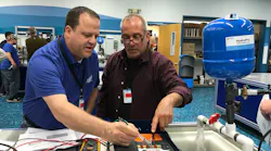 Hands-on training at the factory school.