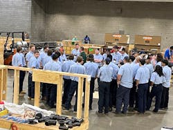 Contestants get a briefing on the contest rules before they begin. Contestants get a briefing on the contest rules before they begin.