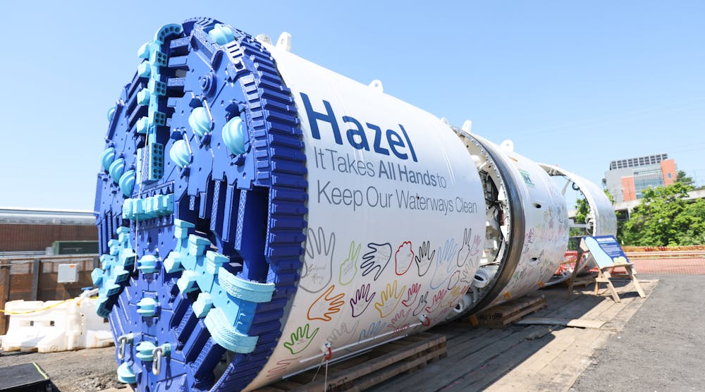 The tunnel boring machine was named &apos;Hazel&apos; by Alexandrians participating in an online poll.