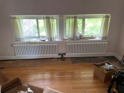 Radiators in the top-floor condo. Radiators in the top-floor condo.