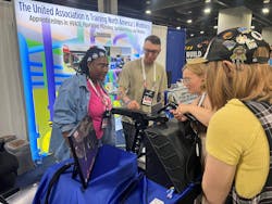 SkillsUSA is one of the many events that Laura Ceja attends each year as part of the UA’s outreach program to recruit young people, women and people of color into the union. SkillsUSA is one of the many events that Laura Ceja attends each year as part of the UA’s outreach program to recruit young people, women and people of color into the union.