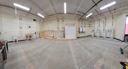 A panoramic view of the new plumbing lab. A panoramic view of the new plumbing lab.