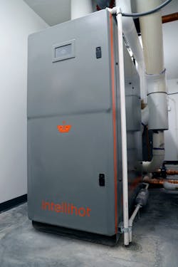 Intellihot units provide AHRI certification, simple installation without additional piping needs, and can utilize a common vent. Intellihot units provide AHRI certification, simple installation without additional piping needs, and can utilize a common vent.
